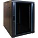 15U mini serverskab med glaslåge 600x600x860mm (BxDxH)