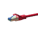 CAT6a S/FTP (PIMF) patchkabel 0,25m rødt