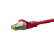 Cat7 S/FTP (PIMF) patchkabel 0,25m rødt