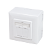 CAT6a UTP / STP overflademonteret boks, hvid