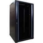 22U serverskab med glaslåge 600x600x1200mm (BxDxH)