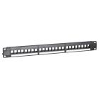 UTP patch panel til keystones - 24 porte
