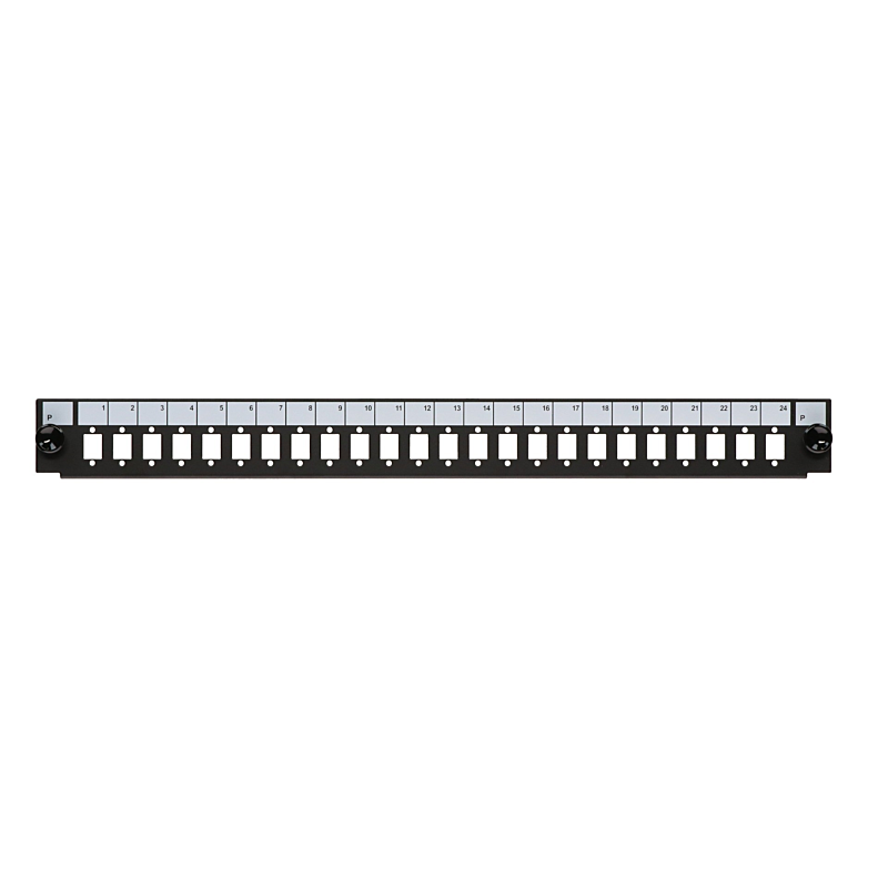 Front SC/LC/E2000 24 porte egnet til universal fiberoptisk bakke