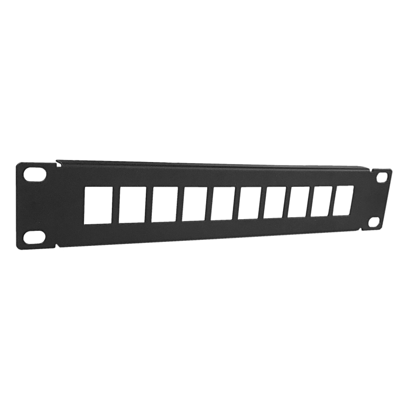 10 tommer UTP patch panel til keystones - 10 porte