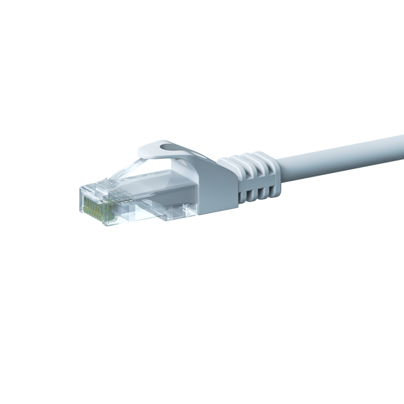 UTP CAT5e patchkabel 3m hvid - 100% kobber