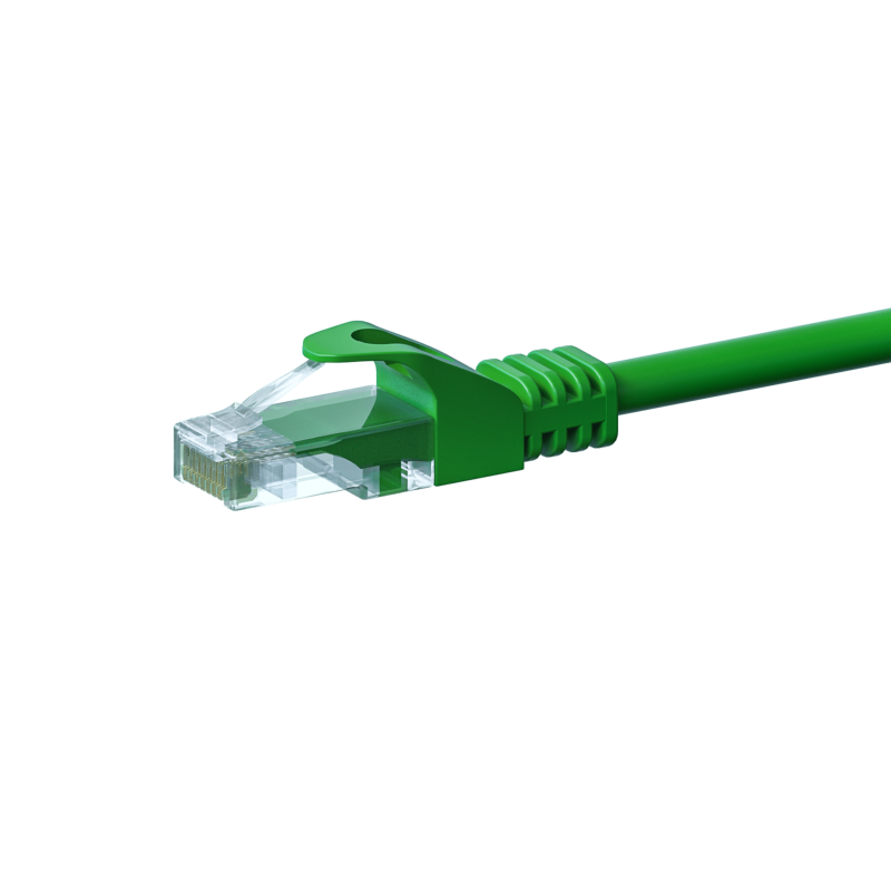 UTP CAT5e patchkabel 10m grøn - 100% kobber