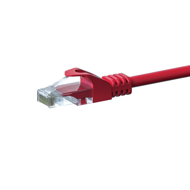 UTP CAT5e patchkabel 20m rød - 100% kobber