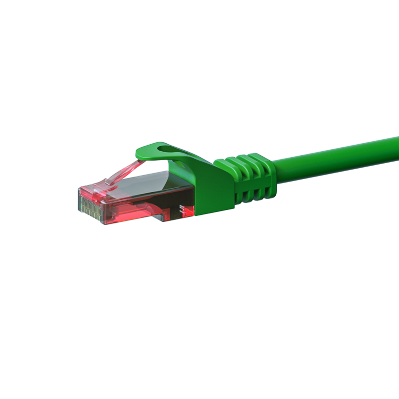 UTP CAT6 patchkabel 7,5m grøn - 100% kobber