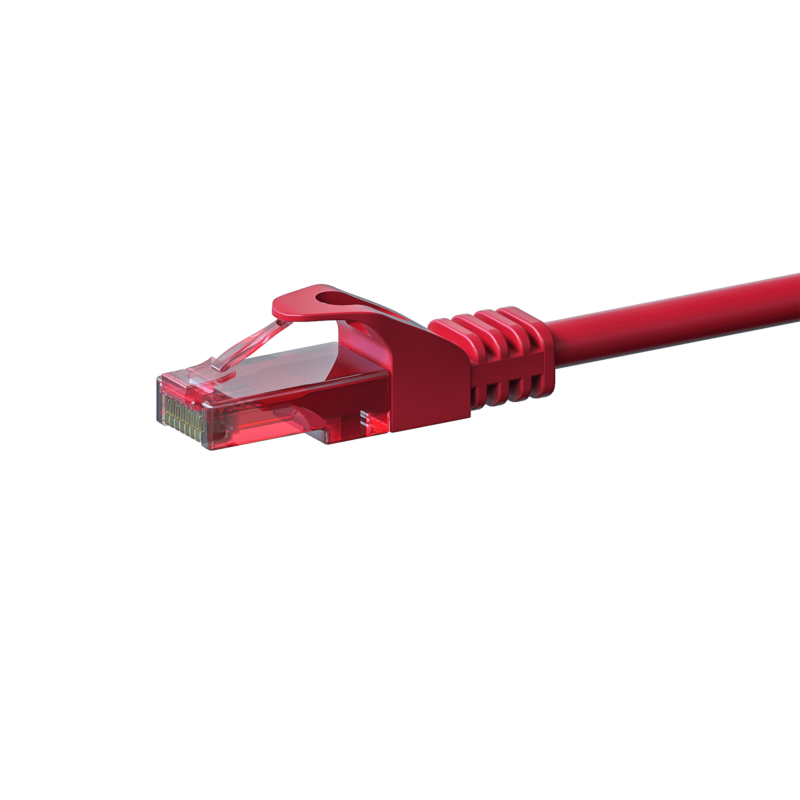UTP CAT6 patchkabel 1,50m rød - 100% kobber