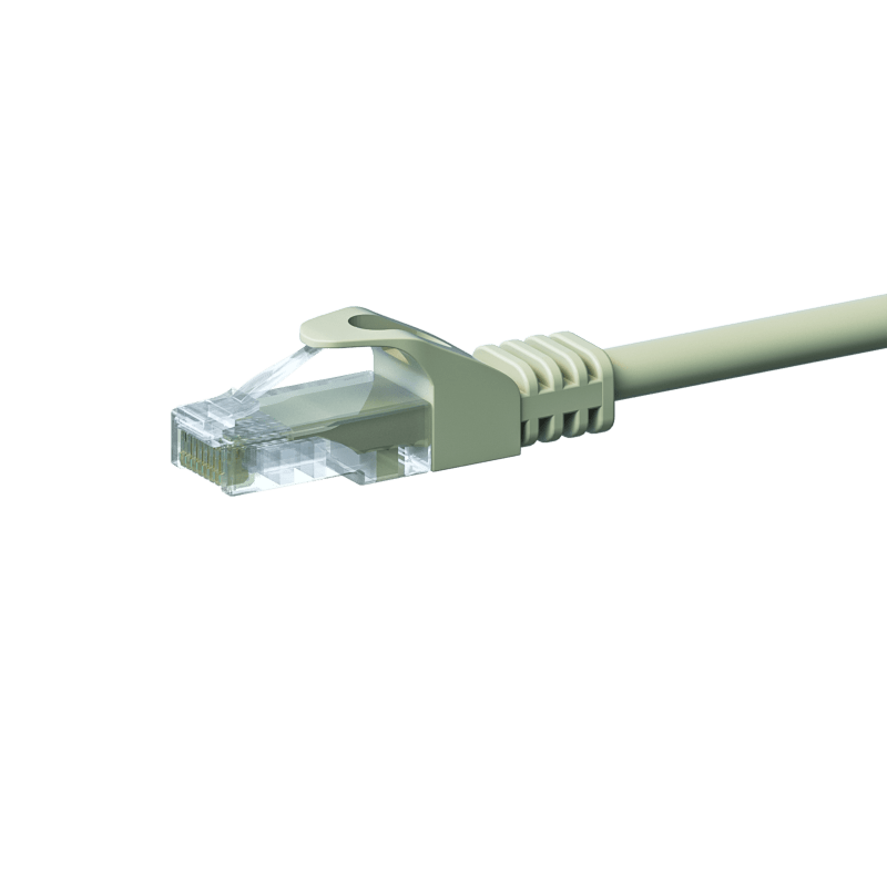 CAT5e UTP patch kabel 0,25m grå - CCA