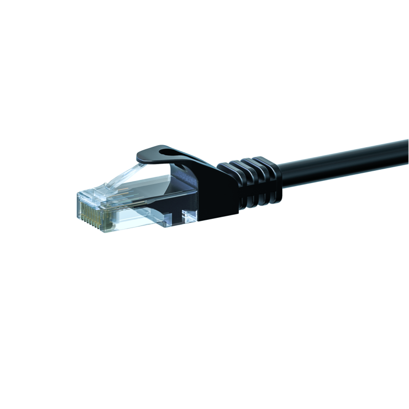 CAT6 UTP patch kabel 15m sort - CCA