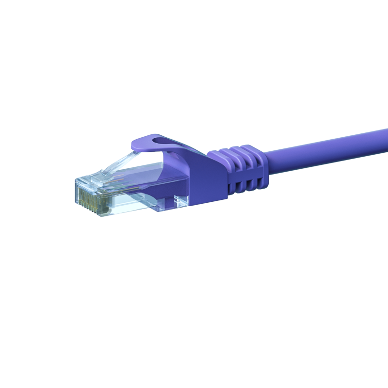 CAT6 UTP patch kabel 7,50m lilla - CCA
