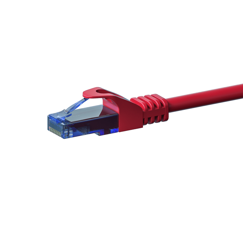 UTP CAT6a patchkabel 20m rød - 100% kobber