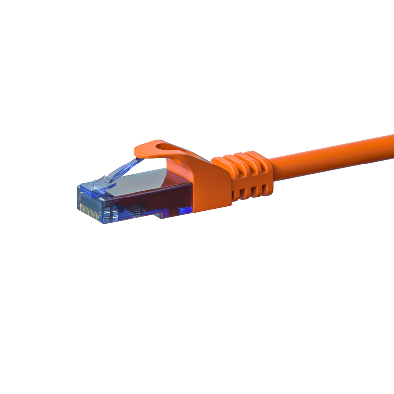 UTP CAT6a patchkabel 1m orange - 100% kobber