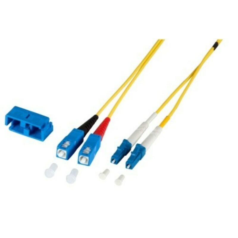 OS2 duplex fiberoptisk kabel LC-SC 20m