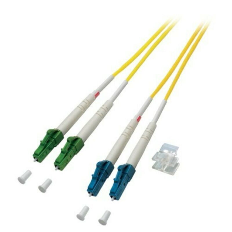 OS2 duplex fiberoptisk kabel LC/APC-LC 5m