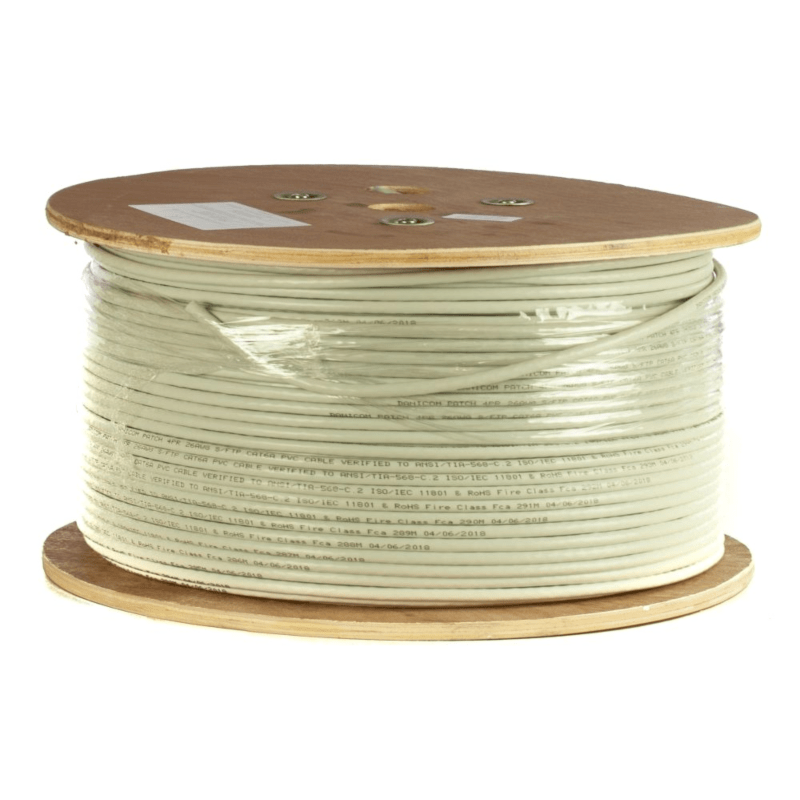 DANICOM CAT6A U/UTP 305m kabel på rulle fleksibel - PVC (Fca)