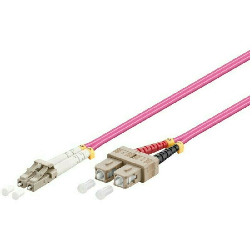 Fiberoptisk kabel LC-SC OM4 7m