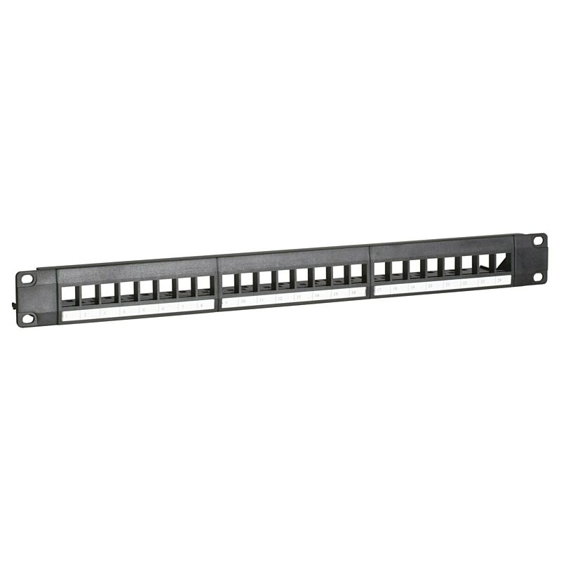 UTP patch panel til keystones - 24 porte