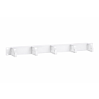 19 tommer kabelholder metal 1U - hvid