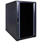 18U serverskab med glaslåge 600x1000x1000mm (BxDxH)