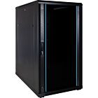 22U serverskab med glaslåge 600x1000x1200mm (BxDxH)