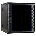 12U vægskab (vipbart) med glaslåge 600x600x635mm (BxDxH)