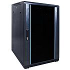 18U serverskab med glaslåge 600x800x1000mm (BxDxH)