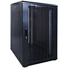18U serverskab med perforeret låge 600x800x1000mm (BxDxH)