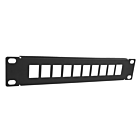 10 tommer UTP patch panel til keystones - 10 porte