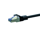 CAT6a S/FTP (PIMF) patchkabel 0,50m sort