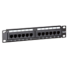 10 tommer CAT6 UTP patchpanel - 12 porte