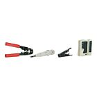 Danicom værktøjssæt (RJ45 crimptang, LSA værktøj, stripping tang, test værktøj til diverse stik)