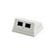 CAT5e UTP overflademonteret boks, hvid