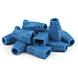 DANICOM RJ45 Kabelgennemføring Blå - 10 stk