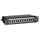 10 tommer CAT6 FTP patch panel - 12 porte