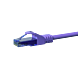 UTP CAT6a patchkabel 5m lilla - 100% kobber