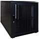 12U mini server rack med perforeret dør 600x1200x720mm (BxDxH)