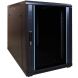 15U mini serverskab med glaslåge 600x1000x860mm (BxDxH)