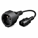 Strømkabel AC stik til C14 Type E 0,15 m adapter - Jordet
