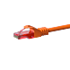 UTP CAT6 patchkabel 0,15m orange - 100% kobber