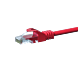 CAT5e UTP patchkabel 0,25m rød - CCA