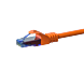 UTP CAT6a patchkabel 0,15m orange - 100% kobber