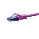 UTP CAT6a patchkabel 0,15m pink - 100% kobber
