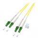 OS2 duplex fiberoptisk kabel LC/APC-LC/APC 1m