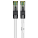 Cat8 S/FTP (PIMF) patchkabel 0,50 m hvid