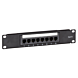 10 tommer CAT6 UTP patchpanel - 8 porte