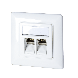 Keystone frontplade, hvid