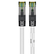 Cat8 S/FTP (PIMF) patchkabel 0,25m hvid