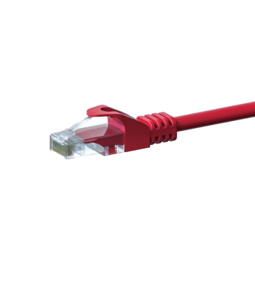 UTP CAT5e patchkabel 5m rød - 100% kobber